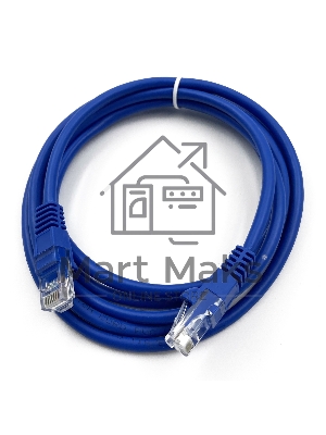 Патч-корд Buro UTP cat5E 2м синий RJ-45 (m)-RJ-45 (m)