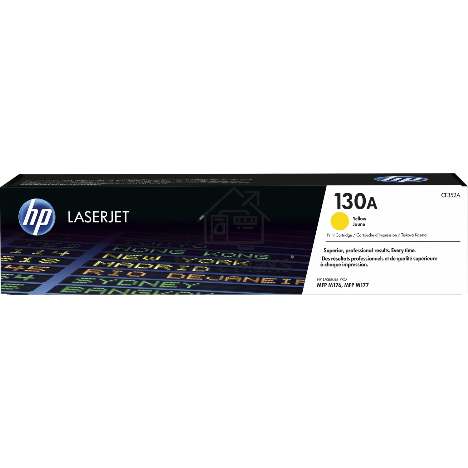 Тонер Картридж HP 130A CF352A желтый для HP M153/M176/M177