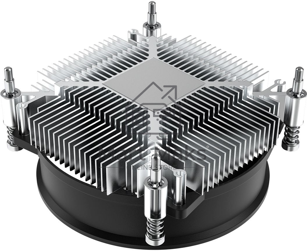 Кулер ID-COOLING DK-17 PWM серебристый/черный 92мм алюминий 2200rpm 26db 4-pin 65W 42мм