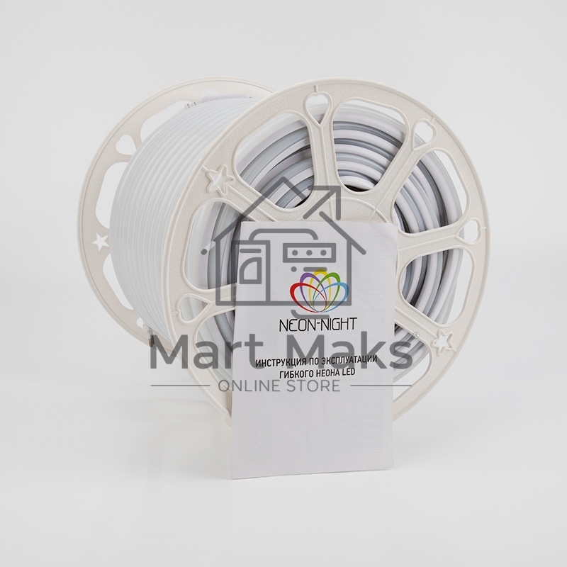 Гибкий неон LED SMD, форма – D, 16х16 мм, красный, 144 LED/м, бухта 50 м