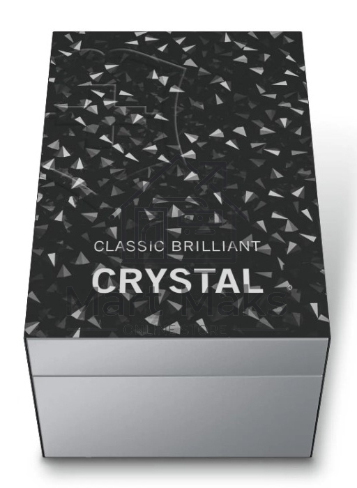 Нож перочинный Victorinox Classic Brilliant Crystal (0.6221.35) 58мм 5 функций черный/серебристый подар.коробка