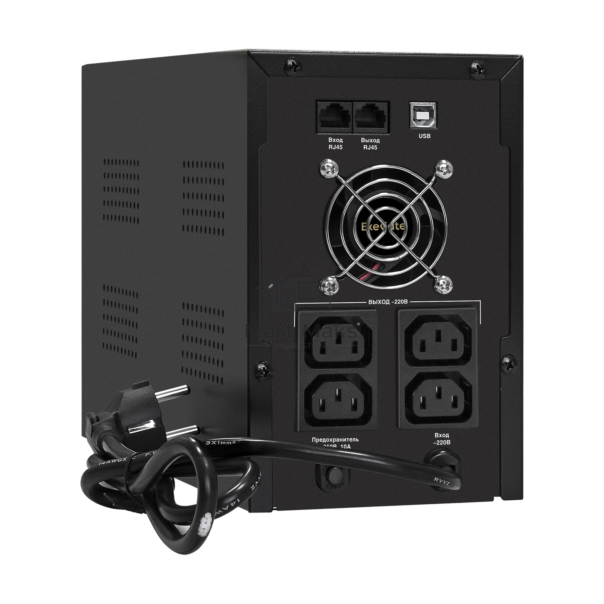 Источник бесперебойного питания ExeGate EX292612RUS SpecialPro UNB-2200.LED.AVR.4C13.RJ.USB <2200VA/1300W, LED, AVR,4*C13, RJ45/11,USB, металлический корпус, Black>