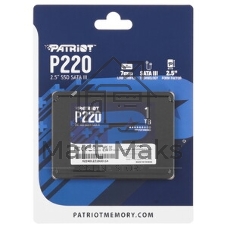 Накопитель SSD Patriot P220, 1Tb, SATA III, 2.5