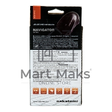 Мышь проводная Nakatomi MON-07U черный, 800 dpi, USB, кнопки - 3
