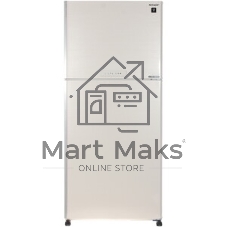 Холодильник Sharp SJ-XG55PMBE бежевый двухкамерный 394/162л морозилка сверху, No Frost