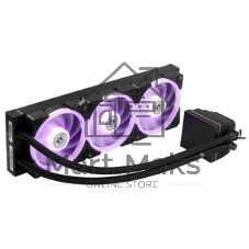 Система жидкостного охлаждения Thermaltake MAGFloe 360 Ultra ARGB Soc-AM5/AM4/1200/1700/1851 черный 4-pin 30.6dB Al+Cu LCD Ret (CL-W432-PL12SW-A)