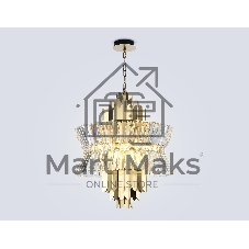 Люстра Ambrella light LH41017/12 BS/CL латунь/прозрачный E14*12 max 40W D560*660