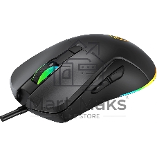 Мышь проводная Oklick 750G черный, 7200 dpi, USB, кнопки - 5
