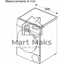 Сушильная машина Bosch WQB245B0ME белый, 9 кг, сушка - конденсационная, программ - 14, 59.8 x 84.2 x 65.1 см
