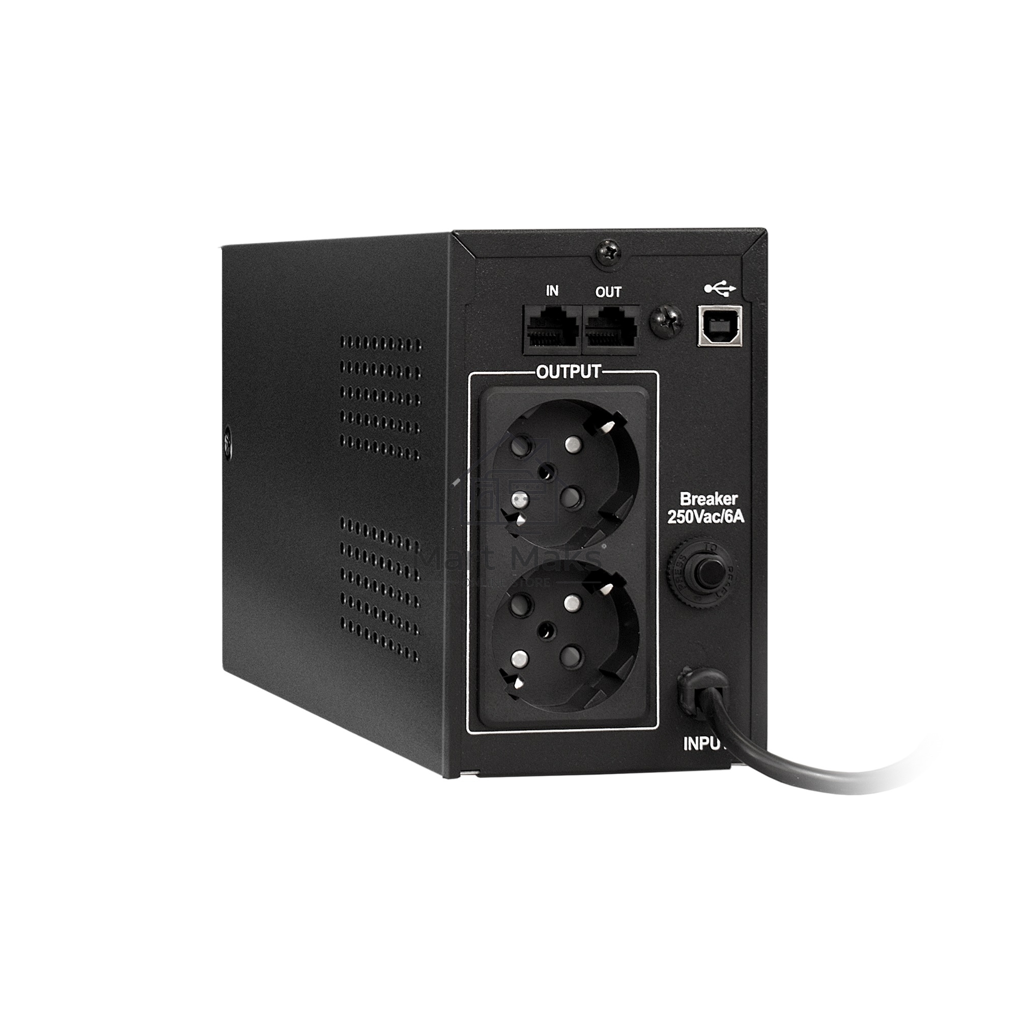 Источник бесперебойного питания ExeGate EP285597RUS SpecialPro UNB-650.LED.AVR.EURO.RJ.USB<650VA/360W, LED, AVR, 2 евророзетки, RJ45/11, USB, Black>