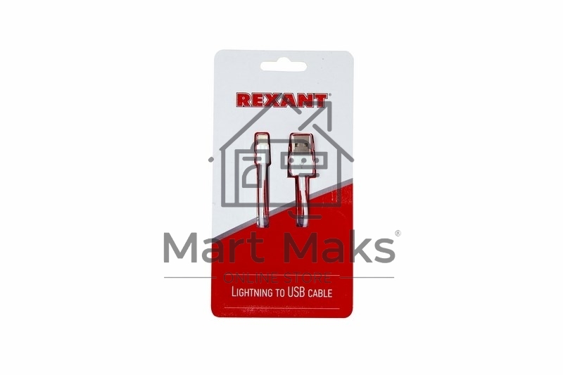 Кабель Rexant (18-0001) USB кабель для iPhone 5/6/7 моделей original copy 1:1 белый 