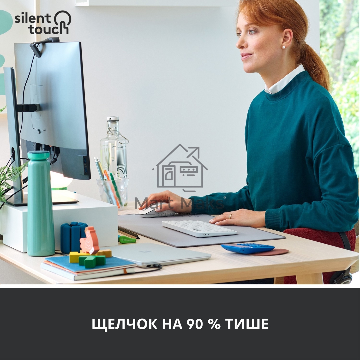 Мышь беспроводная Logitech Signature M650 белый, 4000 dpi, радиоканал, Bluetooth, USB, кнопки - 5