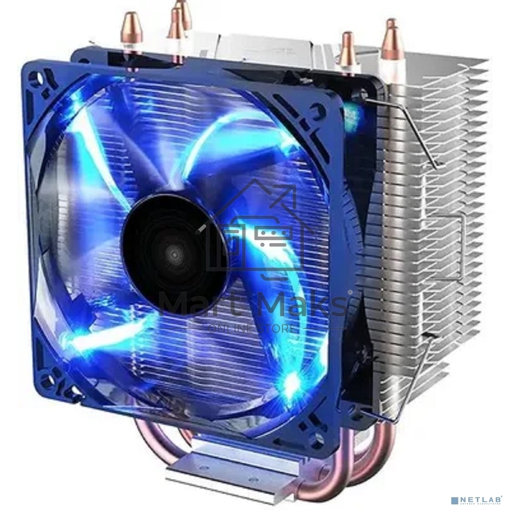 Кулер для процессора DEEPCOOL GAMMAXX 300 FURY серебристый, 92 мм, алюминий/медь, 1800 об/мин, 21 дБ, 4 pin, 130 Вт, 130.5 мм