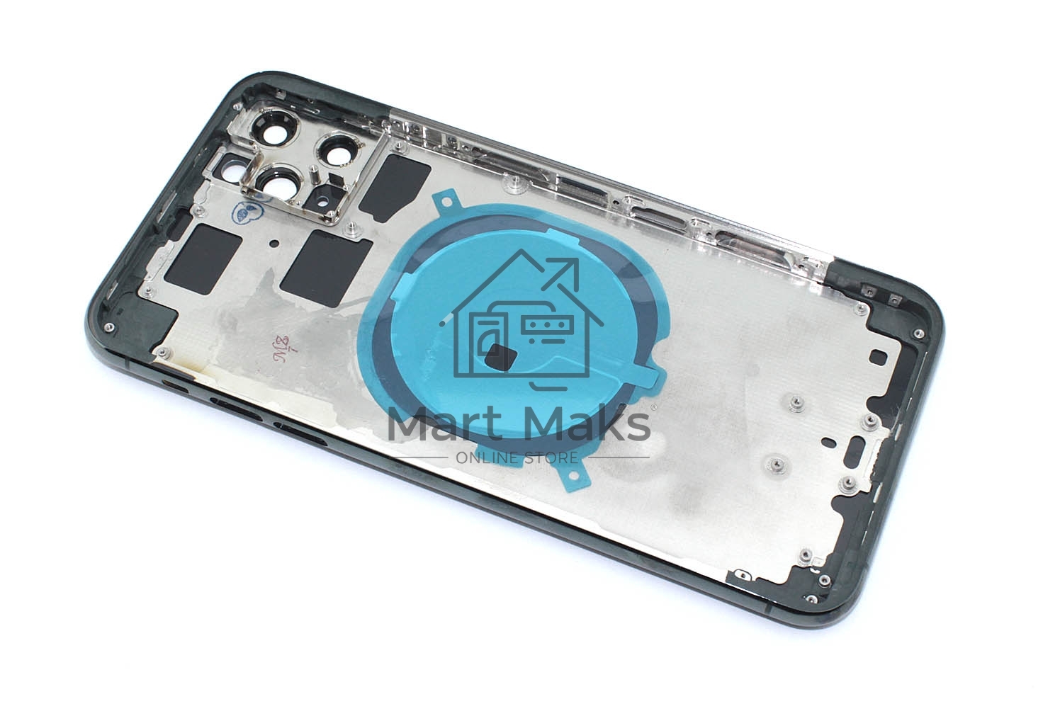 Задняя крышка (корпус) в сборе с рамкой для Apple iPhone 11 Pro Max зеленая