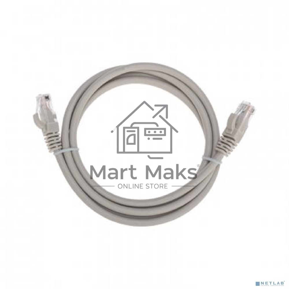 Патч-корд U/UTP Rexant категория 6, RJ45-RJ45, неэкранированный, 26AWG, LSZH, серый, 1.5 м