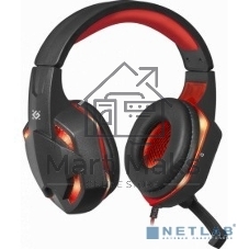 Гарнитура Defender WARHEAD G-370 черный/красный