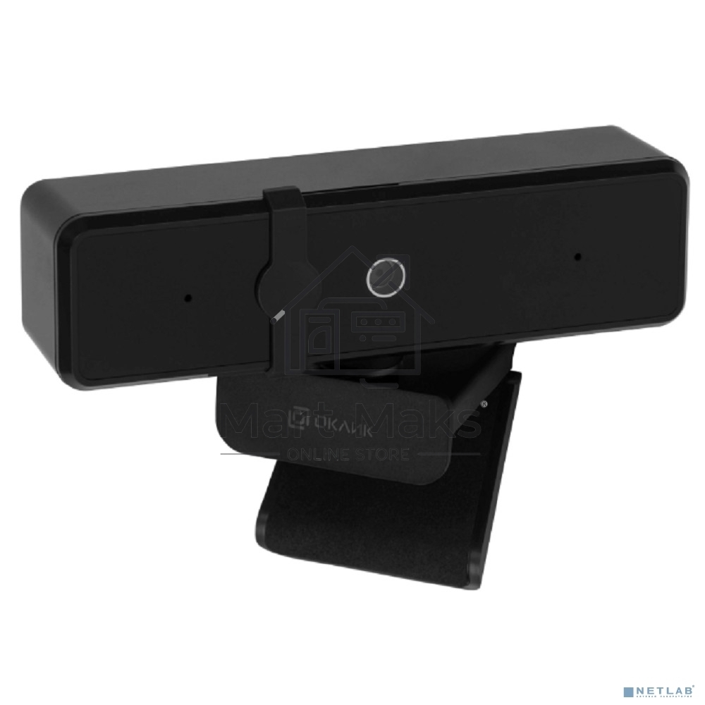 Камера Web Оклик OK-C35 черный 4Mpix (2560x1440) USB2.0 с микрофоном
