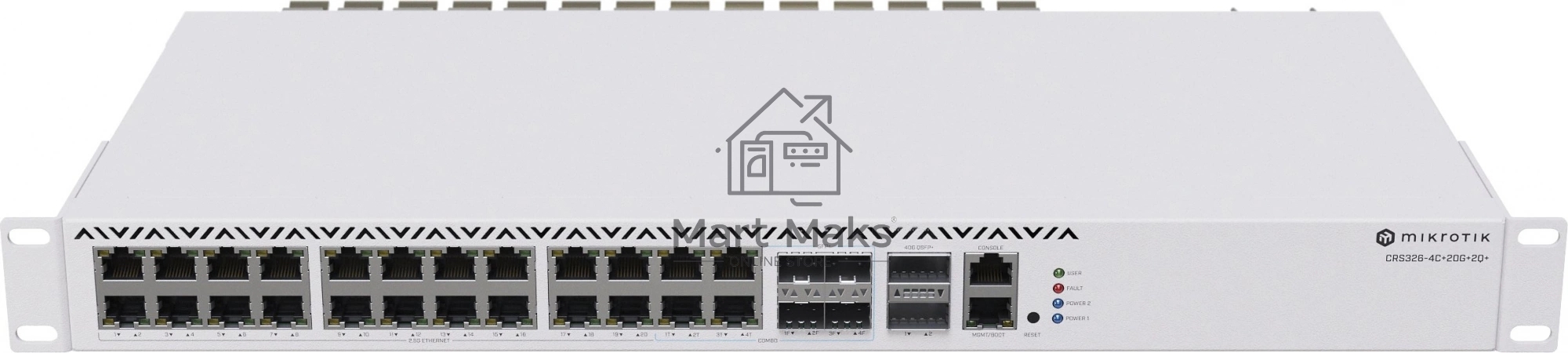 Коммутатор Mikrotik CRS326-4C+20G+2Q+RM