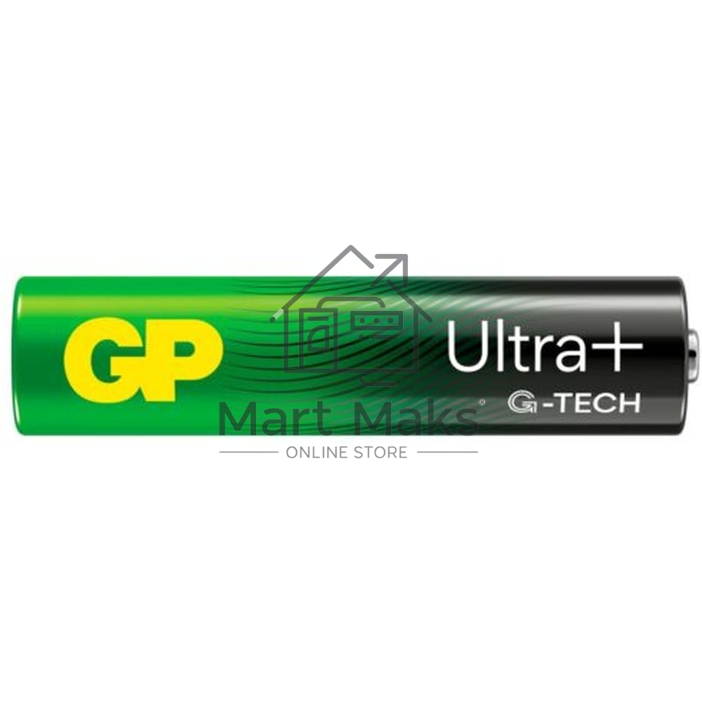 Алкалиновые батарейки c технологией G-tech GP Ultra Plus Alkaline 24А AАA - 2 шт. на блистере