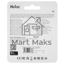 Флешка USB Netac U116 mini (NT03U116N-016G-32WH), 16Gb, USB 3.2, R/W 90/30, белый