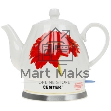 Электрочайник Centek CT-0062 белый, 2.0 л, 2000 Вт, скрытый нагревательный элемент