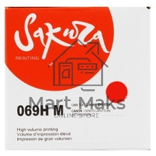 Картридж лазерный Sakura 069HM (5096C002) для Сanon I-Sensys LBP673Cdw/MF750C, пурпурный, 5500к. (чип без счетчика копий)