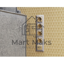 Комплект механизма электрической розетки ALFA Шампань 2USB A+A 18W (быстрая зарядка) с/з QUANT (AP6090, VM155) MA609010