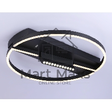 Светильник Ambrella light FL51460/1+1 BK черный  72W 3000K-6400K+4200K D600*110 (ПДУ РАДИО 2.4G)