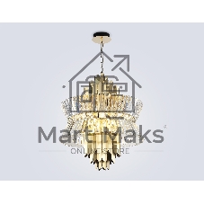Люстра Ambrella light LH41017/12 BS/CL латунь/прозрачный E14*12 max 40W D560*660