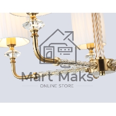 Люстра Ambrella light LH71500/5 BS/FR латунь/белый матовый E14*5 max 40W D680*640