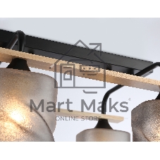 Светильник Ambrella light TR3033249/4 BK/WD черный/дерево E27/4 max 60W 340*340*245