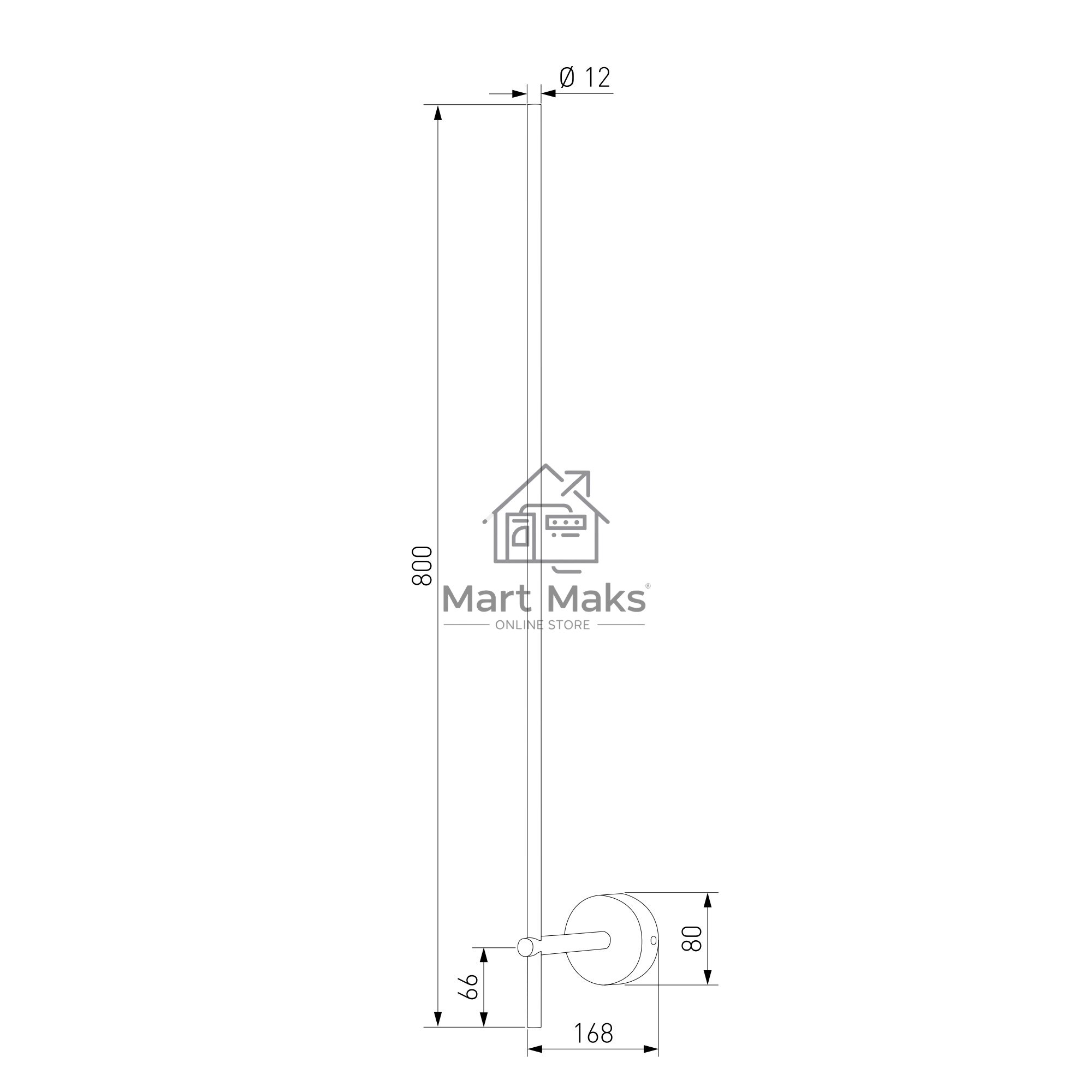 40132/LED / Светильник настенный светодиодный Fine LED черный жемчуг 4000K