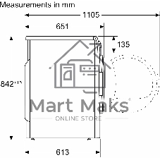Сушильная машина Bosch WQB245B0ME белый, 9 кг, сушка - конденсационная, программ - 14, 59.8 x 84.2 x 65.1 см