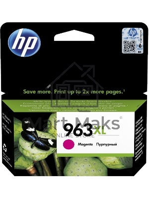 Картридж струйный HP 963XL 3JA28AE пурпурный увеличенной емкости (1600 стр) для HP OfficeJet Pro 901x/902x