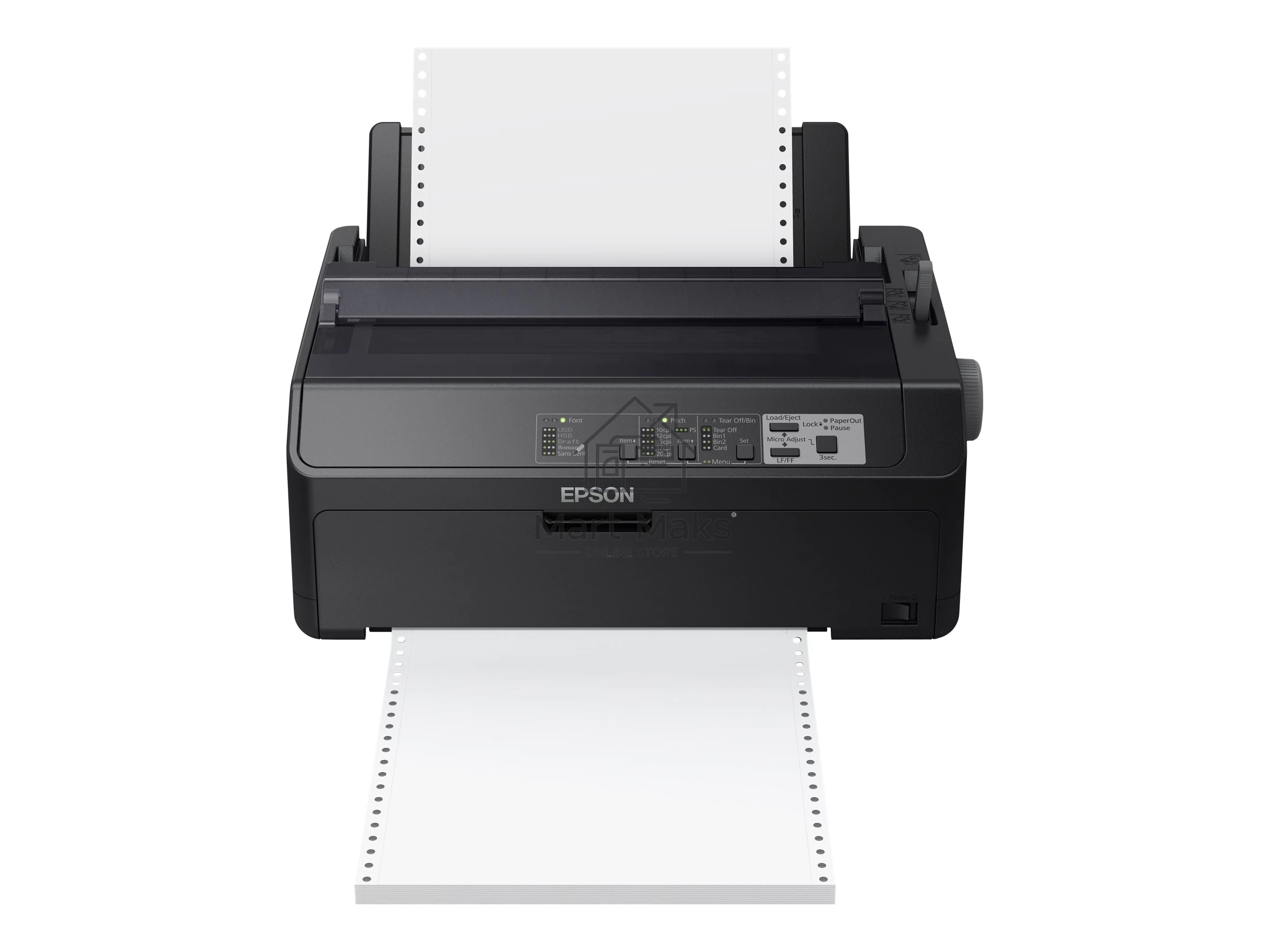 Принтер Epson FX-890II (C11CF37401), матричный A4, 9х2-игольный (80 колонок), высокоскоростной (735 cps), до 6 экземпляров одновременно (1 оригинал + 5 копий), ресурс ленты: 7,5 млн. символов, USB, LPT, для больших объемов печати