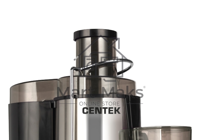 Соковыжималка Centek CT-1209 нержавеющая сталь/черный, 600 Вт