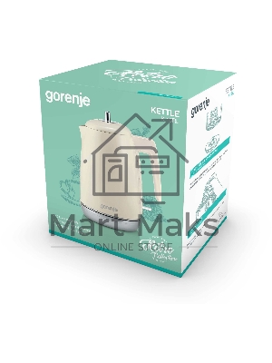 Чайник электрический Gorenje K15RL 1.7л. 2200Вт бежевый (корпус: металл/пластик)