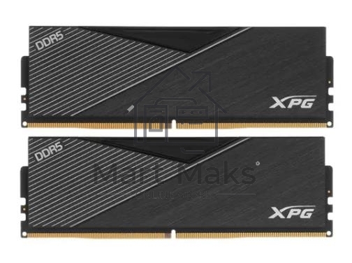 Оперативная память XPG Lancer, DDR5, 32GB (2x16GB), 6000MHz, CL30, DIMM, с радиаторами, черный