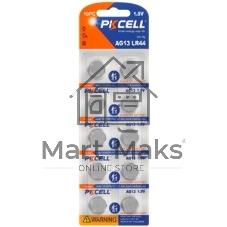 Щелочной/алкалиновый элемент питания PKCELL AG10-10B тип - LR54(AG10) 10 шт в блистере