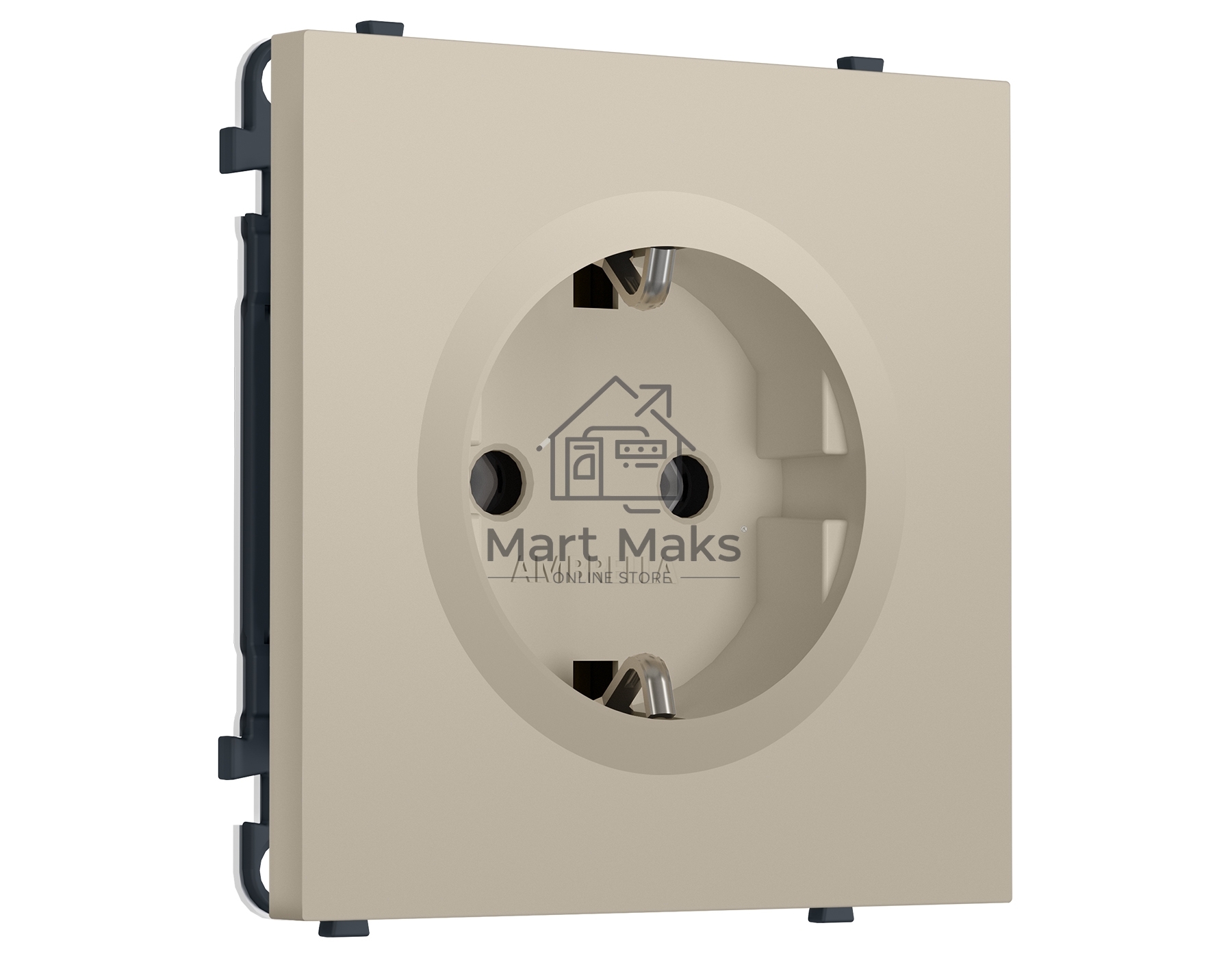 Комплект механизма электрической розетки SIGMA Кашемир 50Hz 2P+E с/з 16A-250V QUANT PRO (SP3460, PR141)