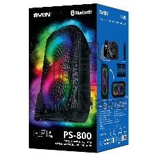 Колонка портативная SVEN PS-800 черный 100W 2.0 BT 10м 4400mAh