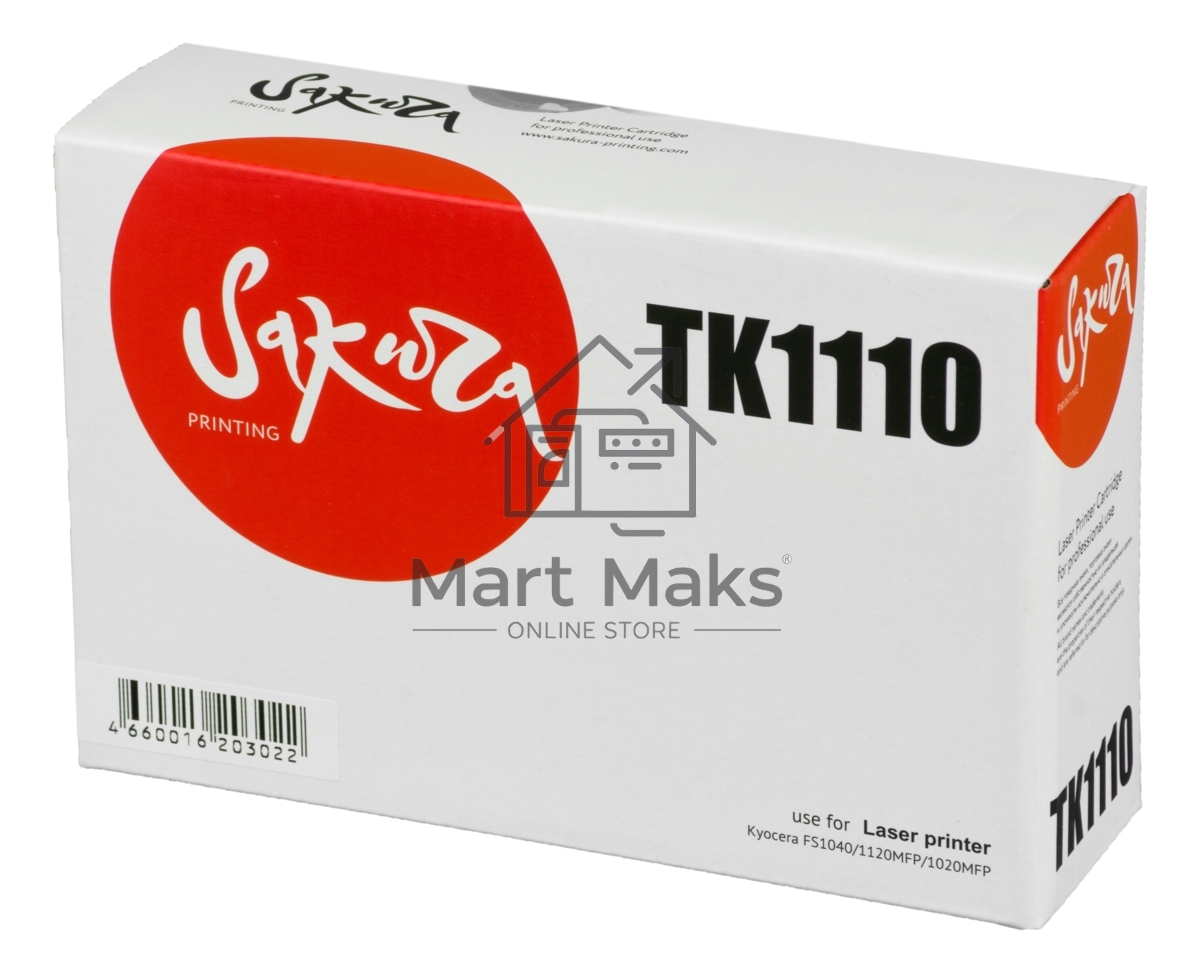 Картридж Sakura TK1110 для Kyocera MITA FS1040/1120MFP/1020MFP, черный, 2500 к.