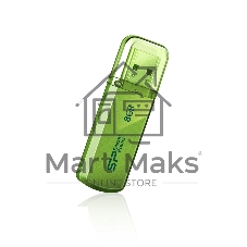 Флешка USB R/W Silicon Power R/W 8Gb Helios 101 SP008Gb,UF2101V1N USB 2.0 зеленый