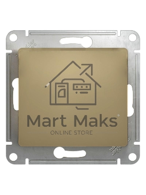 Механизм выключателя 1-кл. СП GLOSSA 10А IP20 10AX титан SchE GSL000411