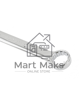 Ключ комбинированный Matrix, 19 мм, CrV, полированный хром