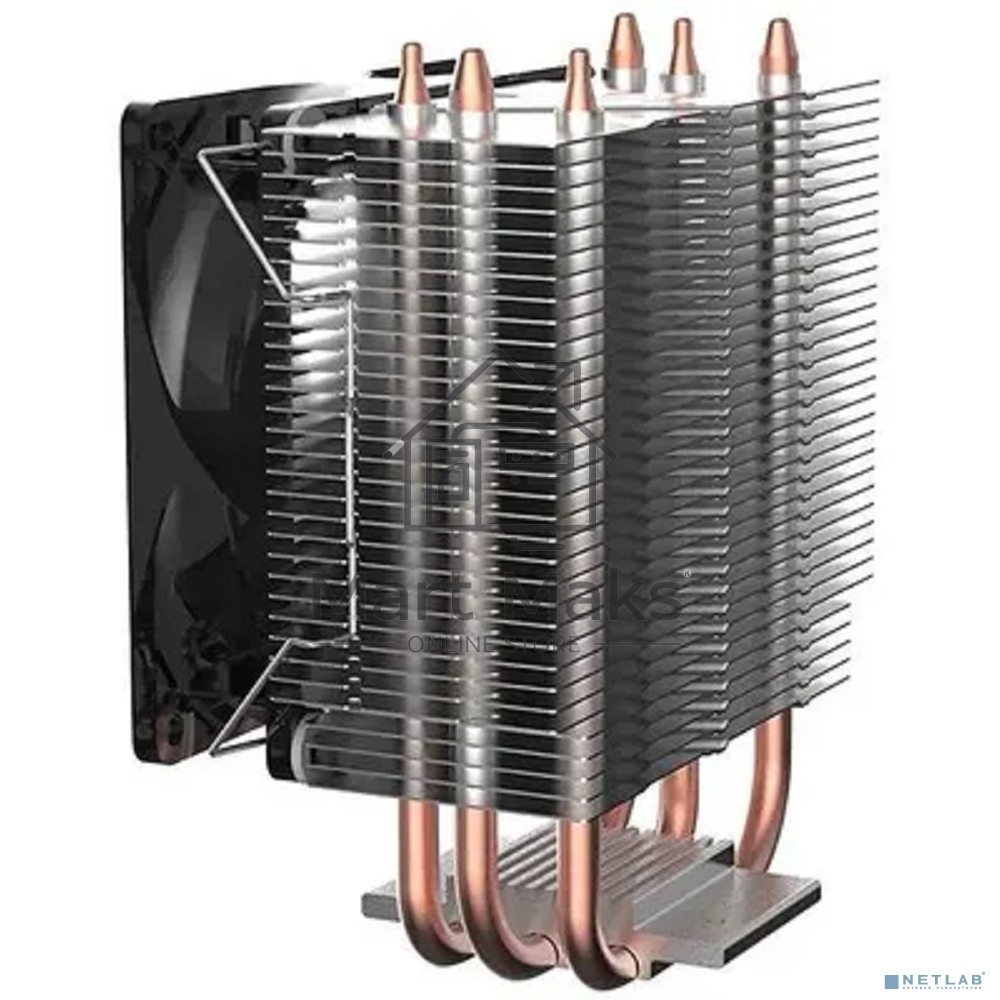 Кулер для процессора DEEPCOOL GAMMAXX 300 FURY серебристый, 92 мм, алюминий/медь, 1800 об/мин, 21 дБ, 4 pin, 130 Вт, 130.5 мм