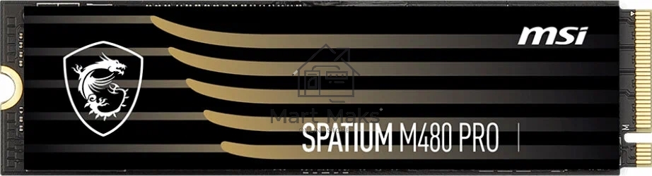 Накопитель SSD MSI M461, 4TB, PCIe 4.0 x4, M.2 2280, NVMe, R/W 5000/4200