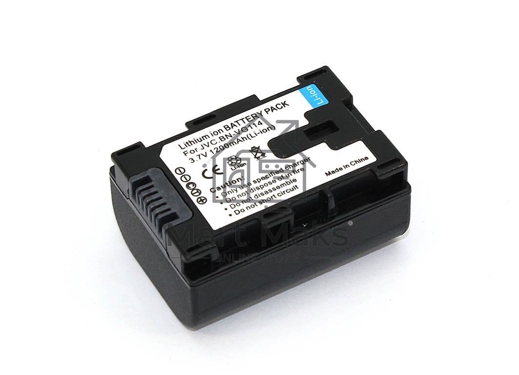Аккумуляторная батарея для видеокамеры JVC GZ-HD (BN-VG114) 3.7V 1200mAh