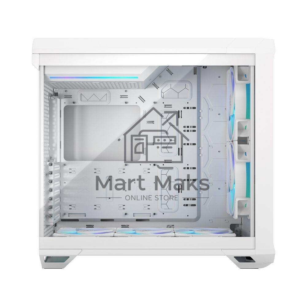 Корпус ПК без блока питания Fractal Design Torrent RGB TG Clear Tint, Full-Tower, 2x180mm + 3x140mm RGB, 2xUSB-A 3.2 + 1xUSB 3.2 Type-C E-ATX, SSI-CEB, SSI-EEB, ATX, mATX, mITX White