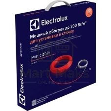 Теплый пол Electrolux ETC 2-17-1200 греющий кабель 4.5мм 1200Вт 10м2 гарантия 20лет